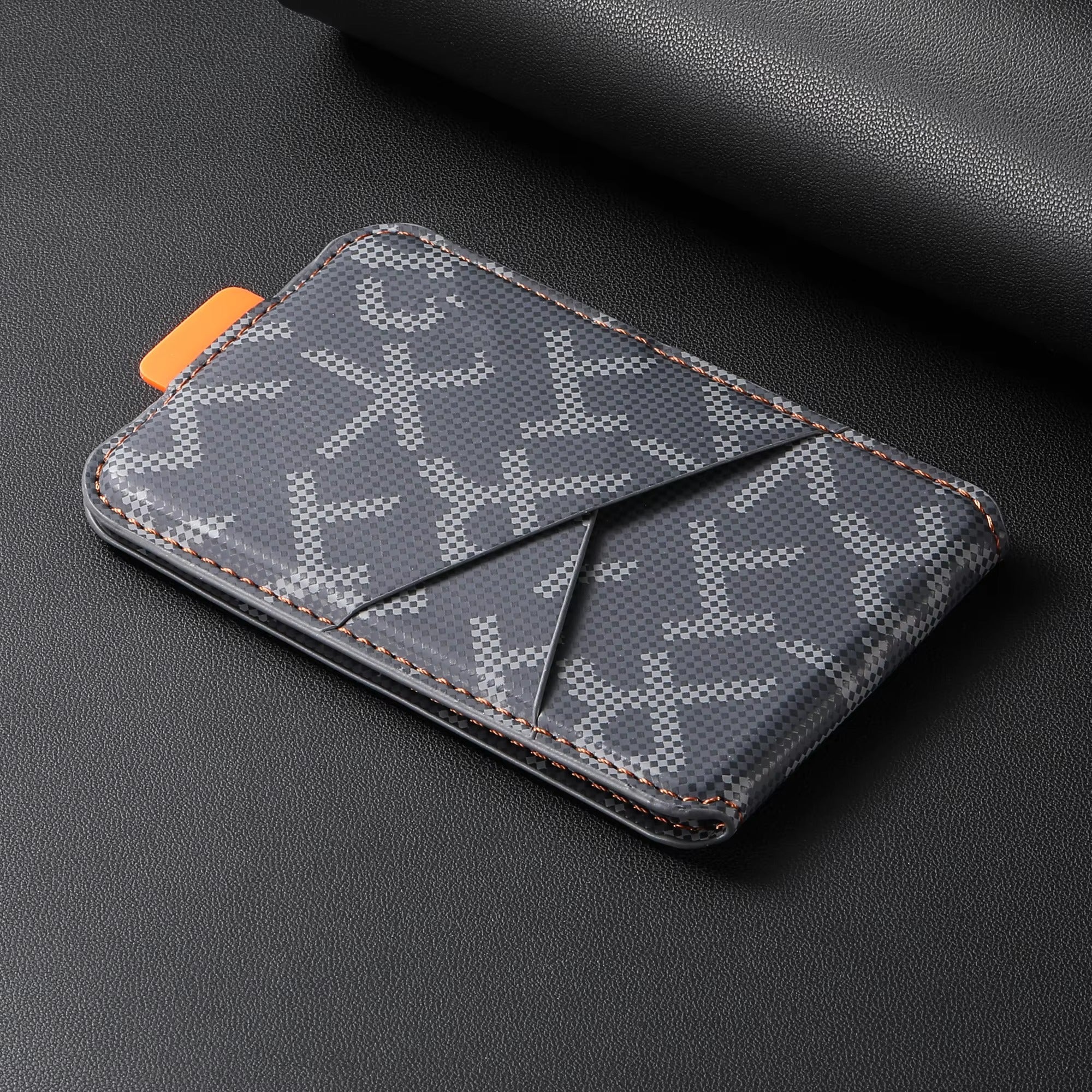 Premium iPhone MagSafe Compatible Leather Wallet Magnetic Card Holder Secure Cash Storage Strong Magnet Anti Scratch Travel Accessory Organizer