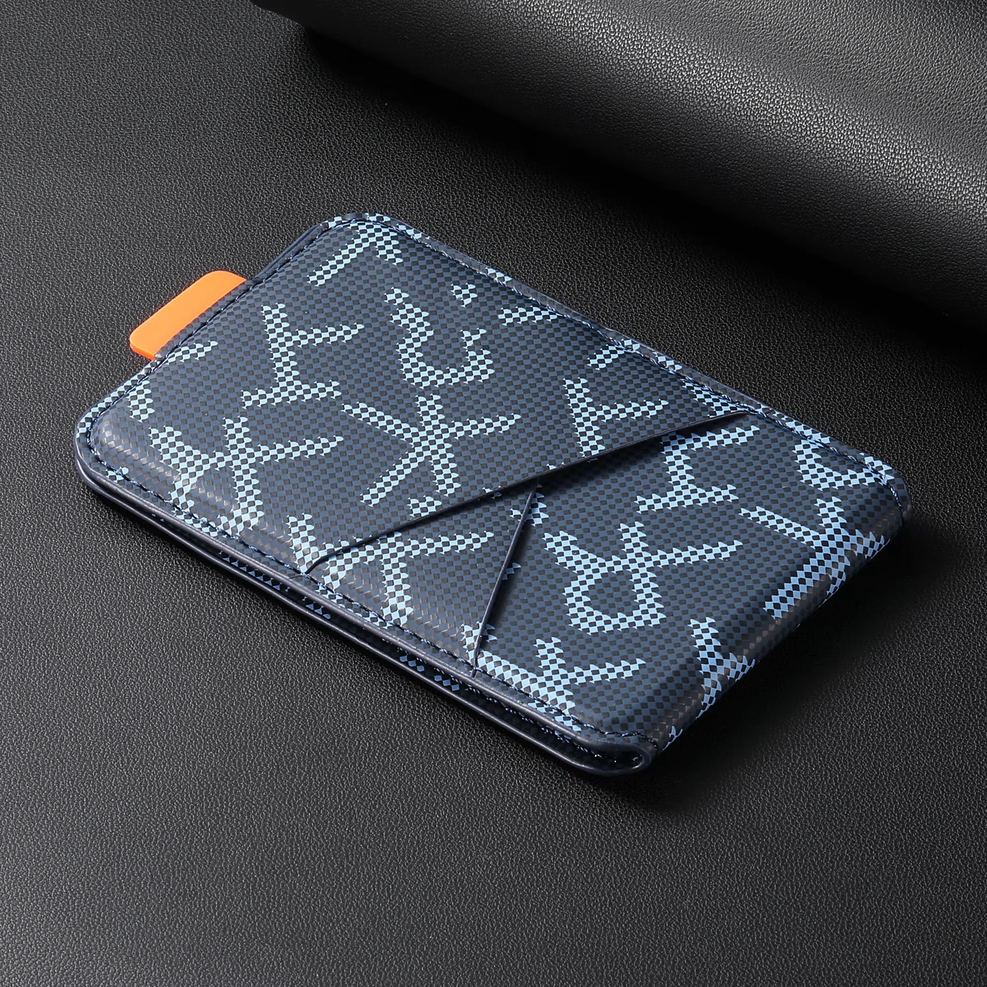 Premium iPhone MagSafe Compatible Leather Wallet Magnetic Card Holder Secure Cash Storage Strong Magnet Anti Scratch Travel Accessory Organizer