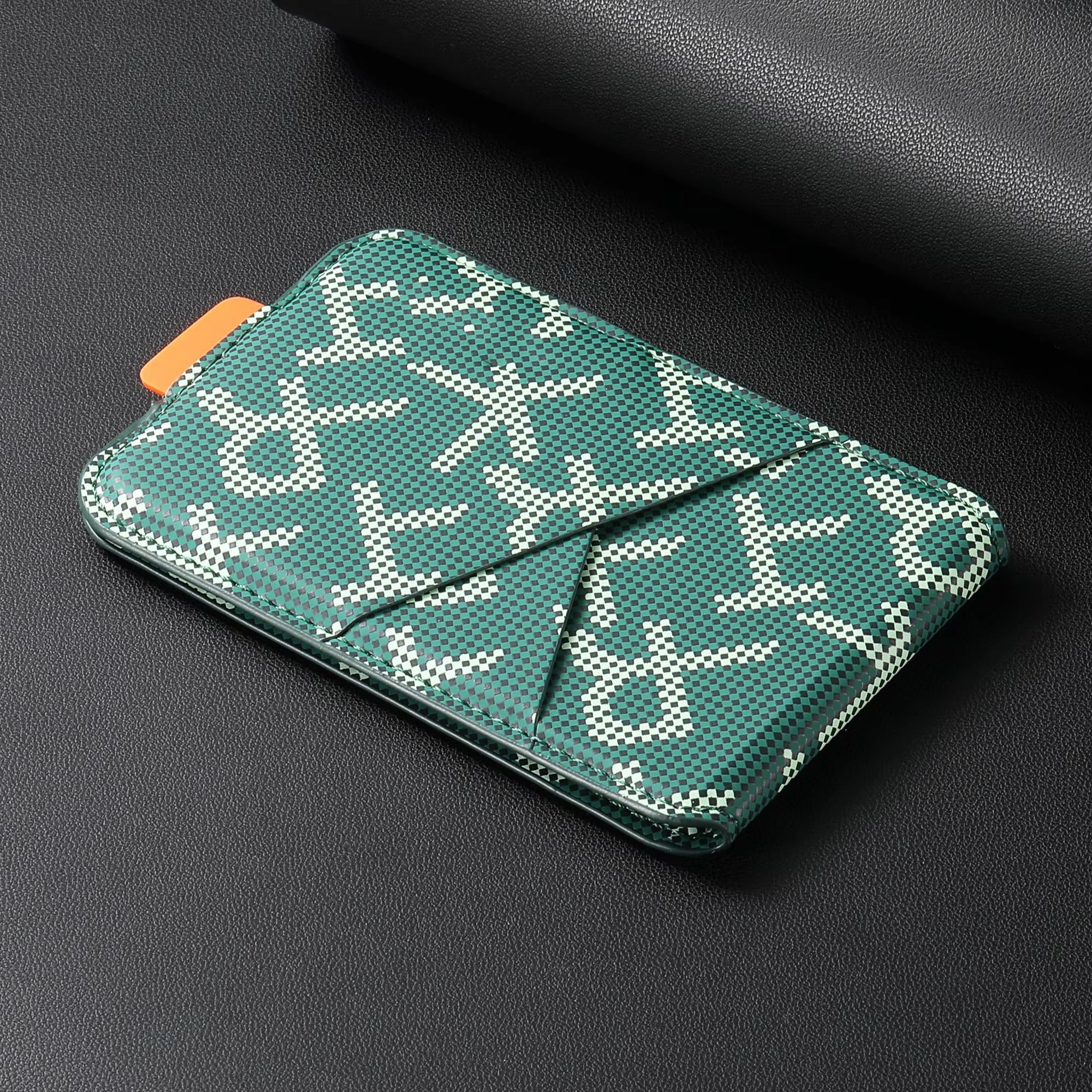 Premium iPhone MagSafe Compatible Leather Wallet Magnetic Card Holder Secure Cash Storage Strong Magnet Anti Scratch Travel Accessory Organizer