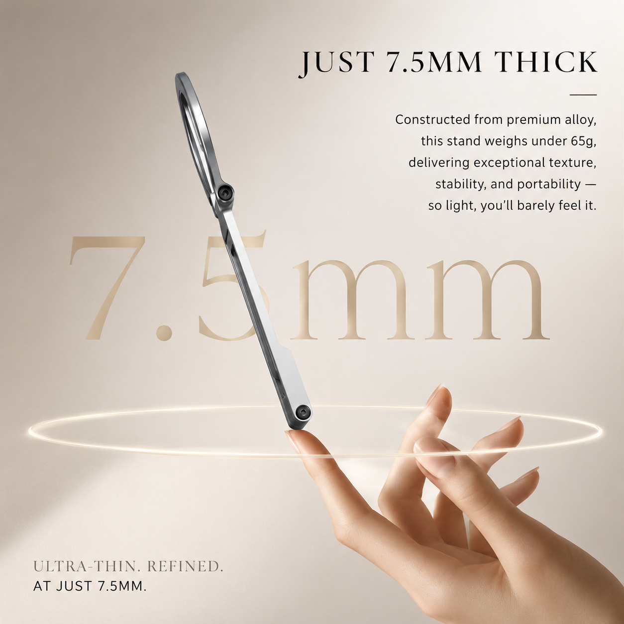 Premium iPhone MagSafe Compatible Magnetic Tripod Stand Pocket Holder N52 Magnet Grip 360 Adjustable Foldable Alloy Travel Design Portable Mount