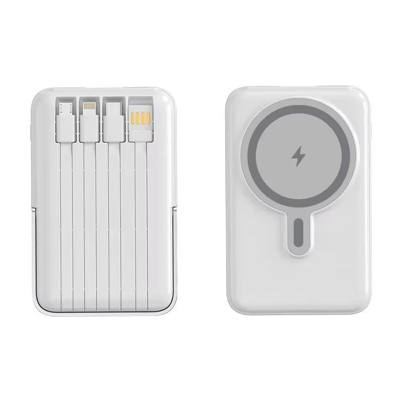 Premium iPhone Magnetic Wireless Power Bank 22.5W Fast Charging Portable Battery Built In Cable Stand 10000mAh PD External Battery Pack Charger