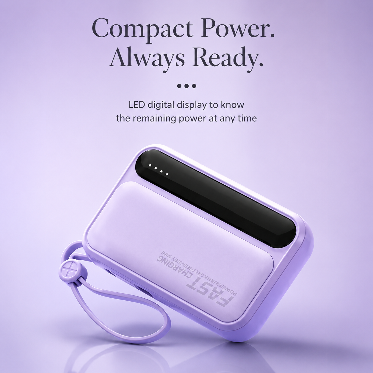 Premium iPhone Power Bank 120W Fast Charging Portable Battery Built In Cables Digital LED Display 50000mAh Multi Device Charger Backup Power Station