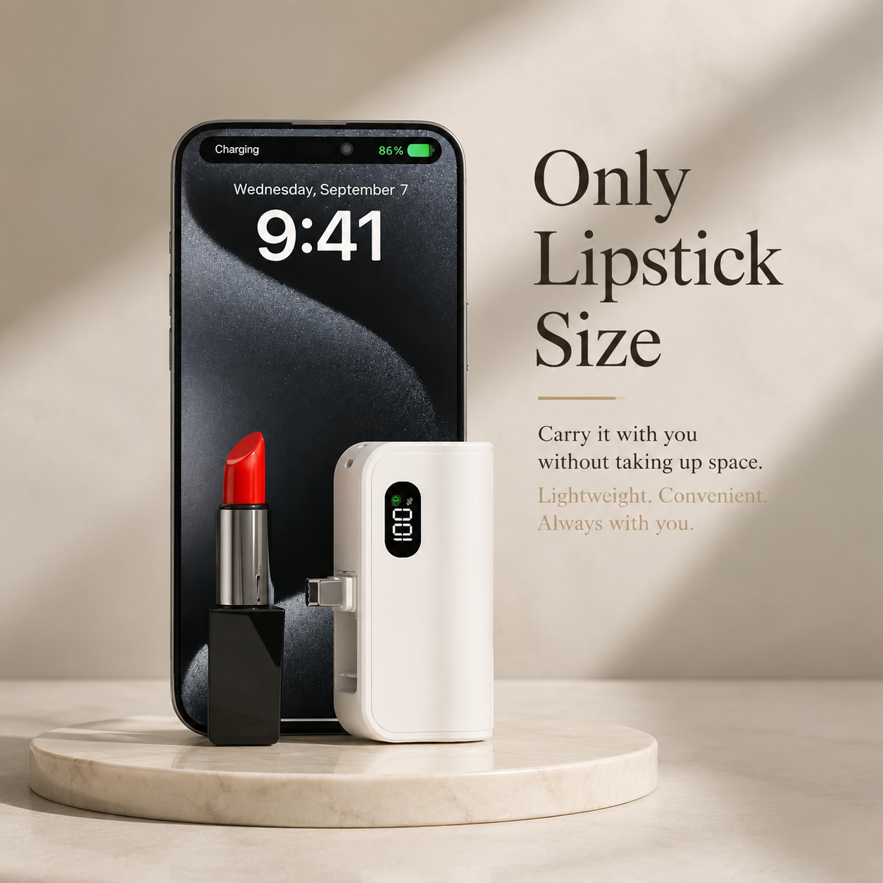 Premium iPhone Power Bank 20W Fast Charging Portable Battery Built In Cables LED Light Multi Device Charger Backup Energy Station Emergency Utility