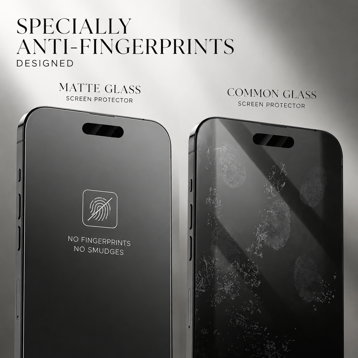 Premium iPhone Screen Protector Privacy Tempered Glass Anti Spy Matte Anti Glare Oleophobic Coating Full Coverage Installation Frame Scratch Resistant
