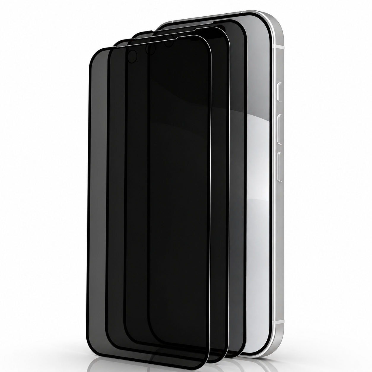 Premium iPhone Screen Protector Privacy Tempered Glass Anti Spy Matte Anti Glare Oleophobic Coating Full Coverage Installation Frame Scratch Resistant