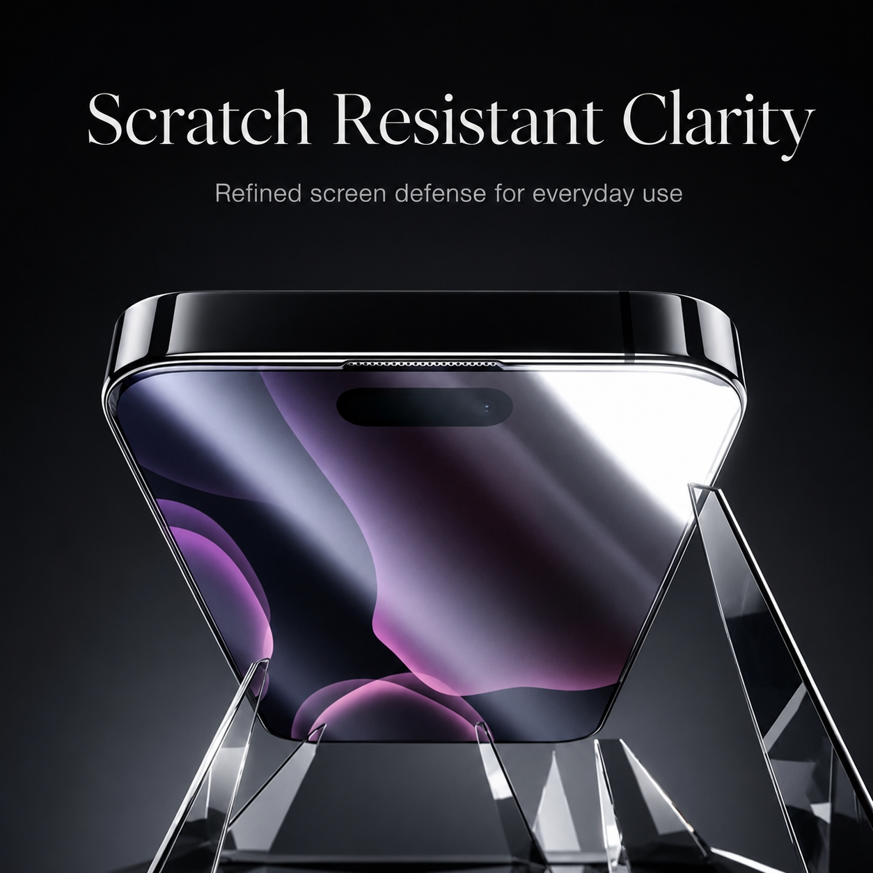 Premium iPhone Screen Protector Tempered Glass HD Clear Anti Fingerprint Scratch Resistant Bubble Free Shatterproof Ultra Thin Case Friendly Film