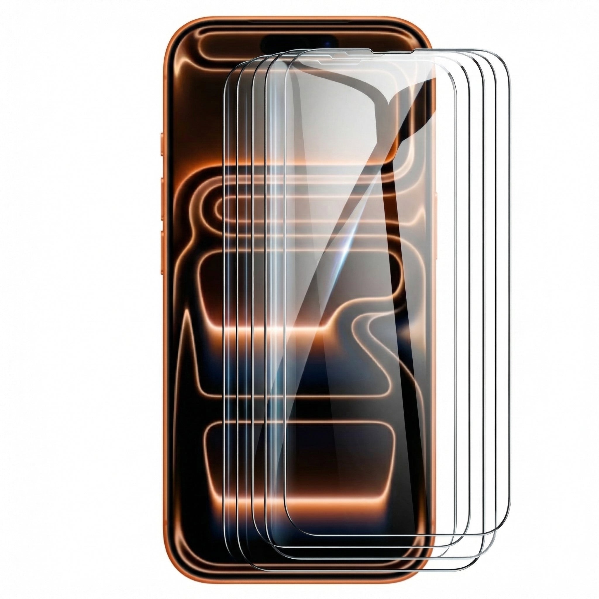 Premium iPhone Screen Protector Tempered Glass HD Clear Anti Fingerprint Scratch Resistant Bubble Free Shatterproof Ultra Thin Case Friendly Film