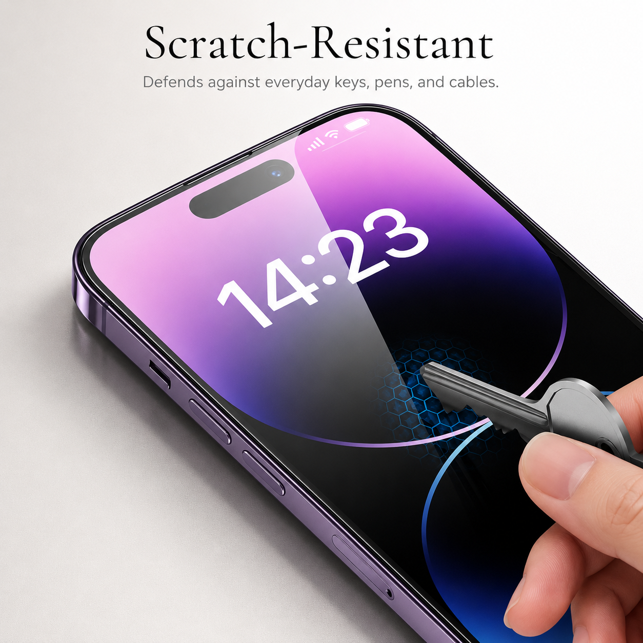 Premium iPhone Screen Protector Tempered Glass HD Clear Anti Fingerprint Scratch Resistant Bubble Free Shatterproof Ultra Thin Case Friendly Film