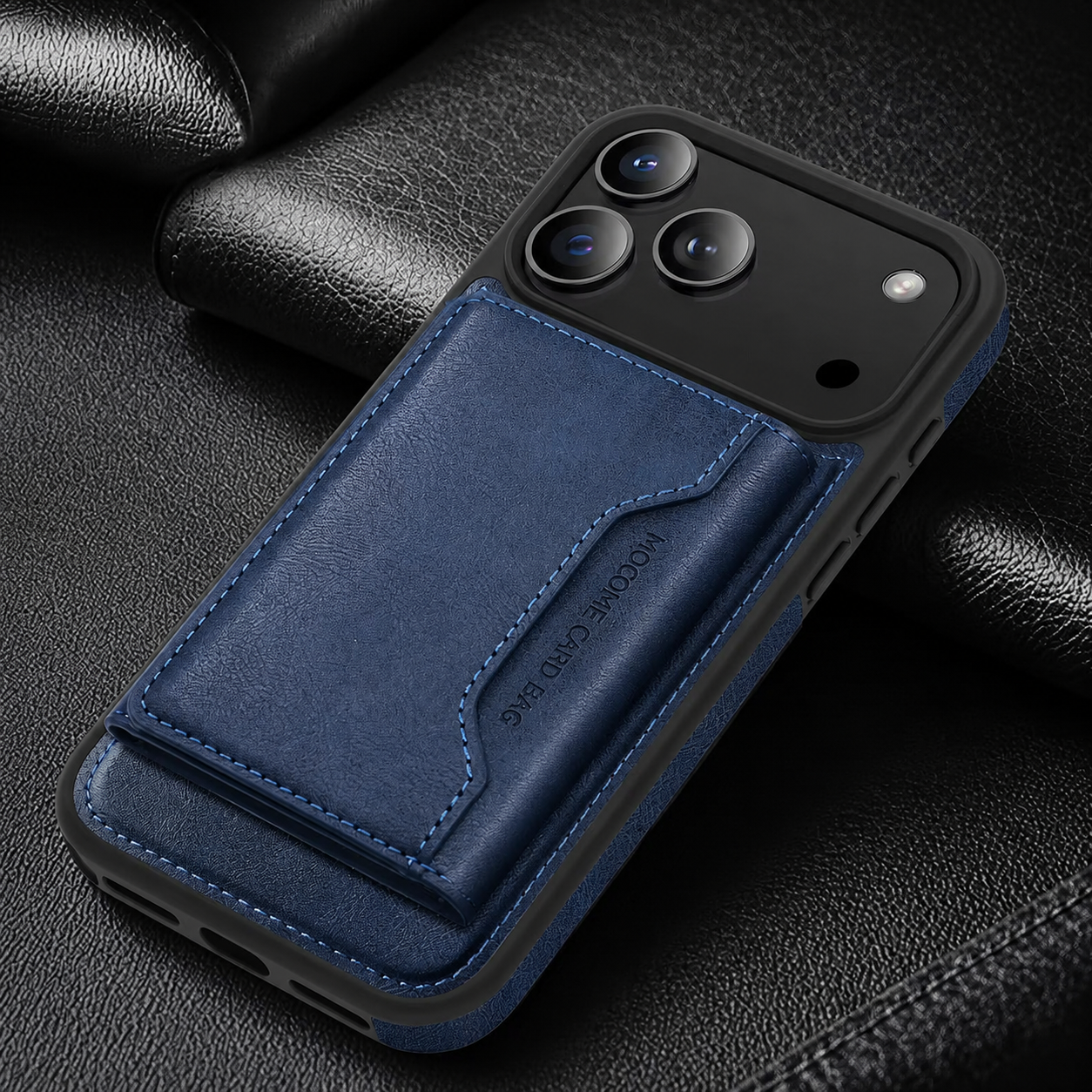 Elite iPhone Magnetic PU Leather Wallet Case, MagSafe Compatible Card Holder with Shock Protection, Secure Storage and Everyday Carry Convenience