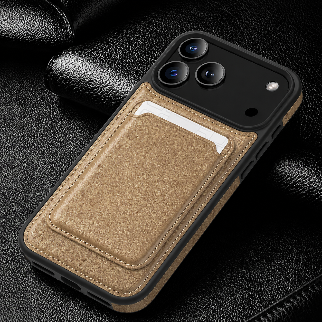 Elite iPhone Magnetic RFID Leather Wallet Case, MagSafe Compatible Card Holder with Shock Protection, Secure Storage, Anti Scratch Finish and Daily Carry Design