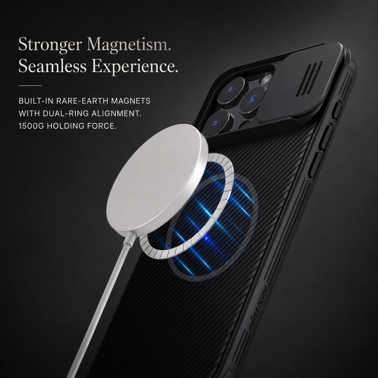 Luxury iPhone Case MagSafe Compatible Carbon Texture Silicone Protective Cover Camera Lens Protection Shockproof Ultra Thin Slim Lightweight Design