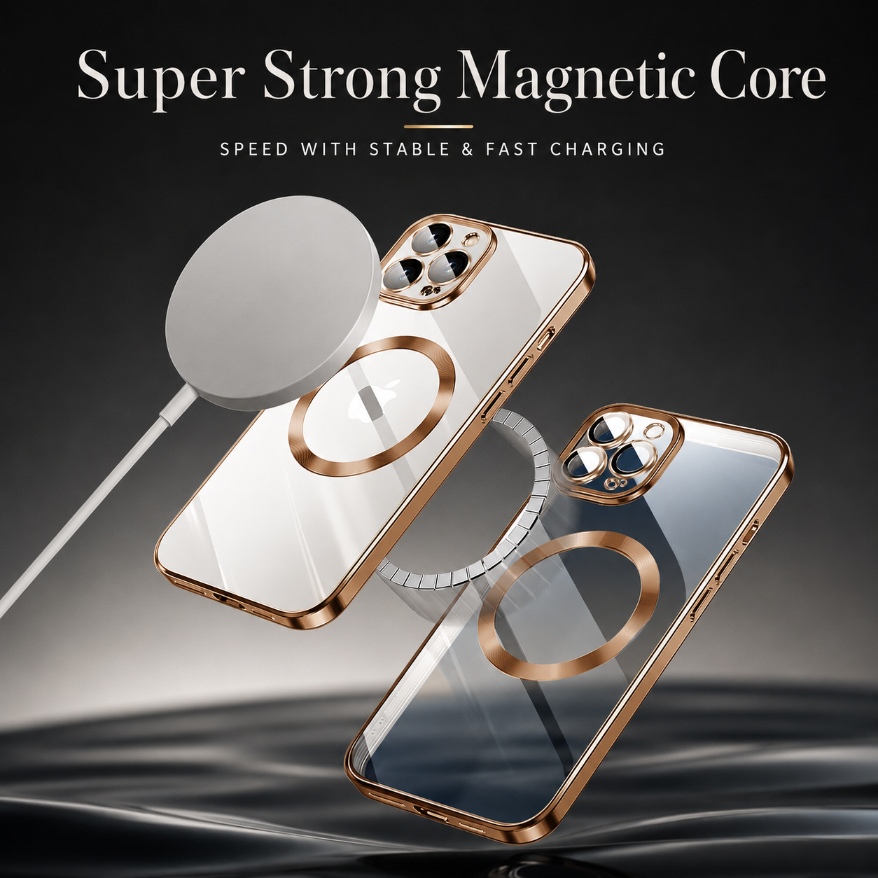 Luxury iPhone Case MagSafe Compatible Double Sided Tempered Glass Metal Frame Protective Cover 360 Full Body Camera Lens Protection Shockproof Ultra Thin