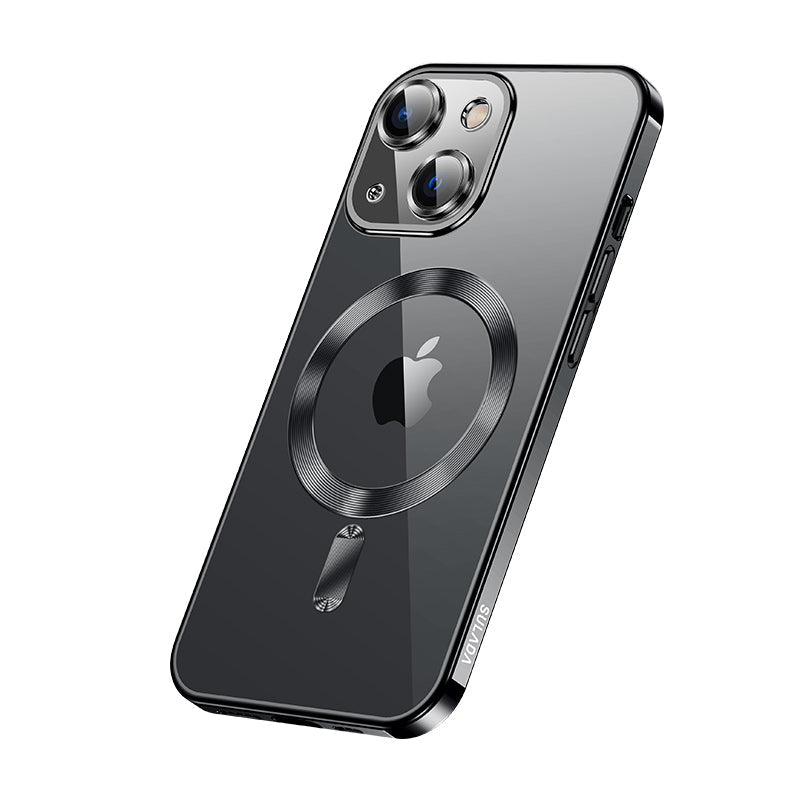 Luxury iPhone Case MagSafe Compatible Double Sided Tempered Glass Metal Frame Protective Cover 360 Full Body Camera Lens Protection Shockproof Ultra Thin