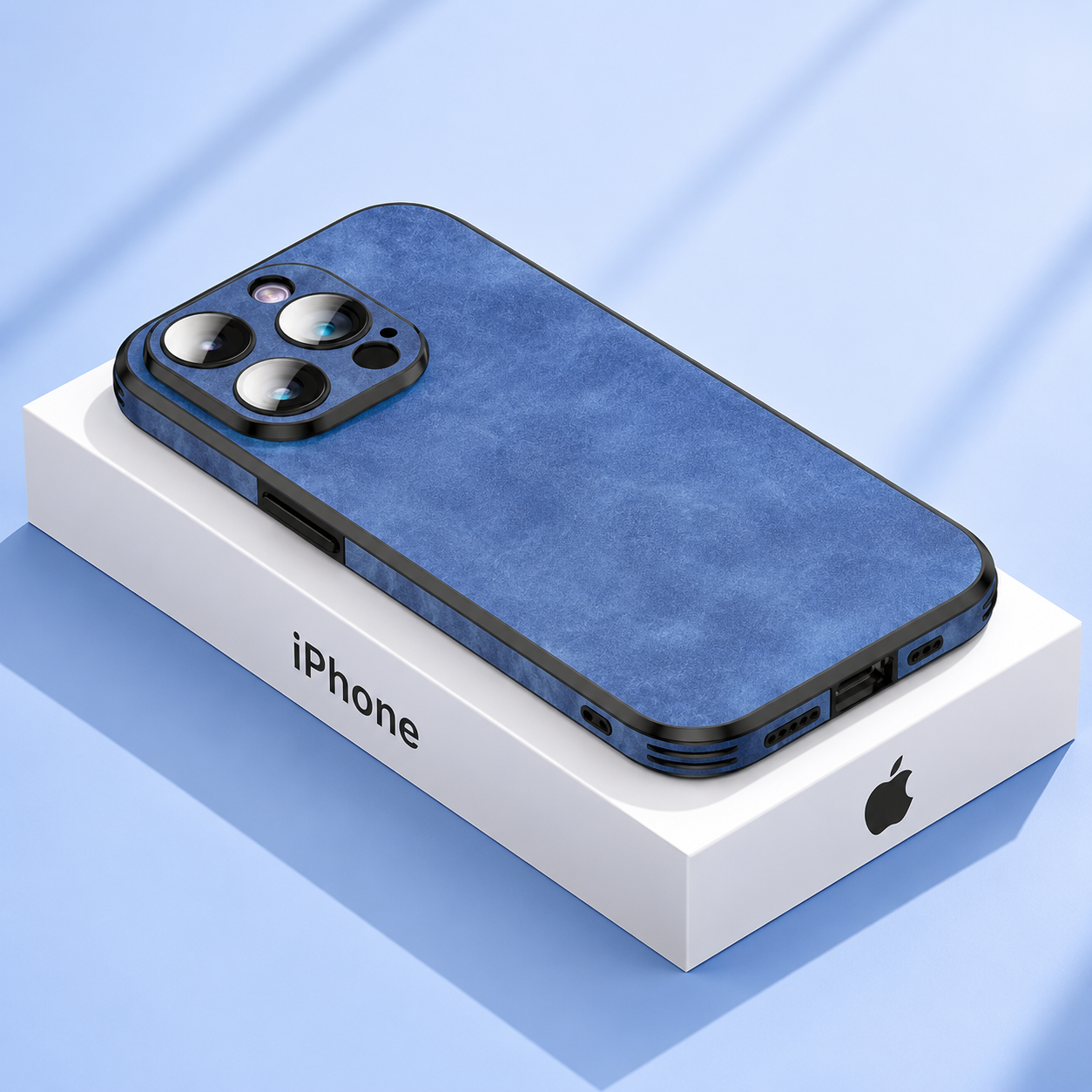 Luxury iPhone Case MagSafe Compatible Genuine Leather Design with Camera Lens Protection, Shockproof Construction, Slim Lightweight Premium Finish