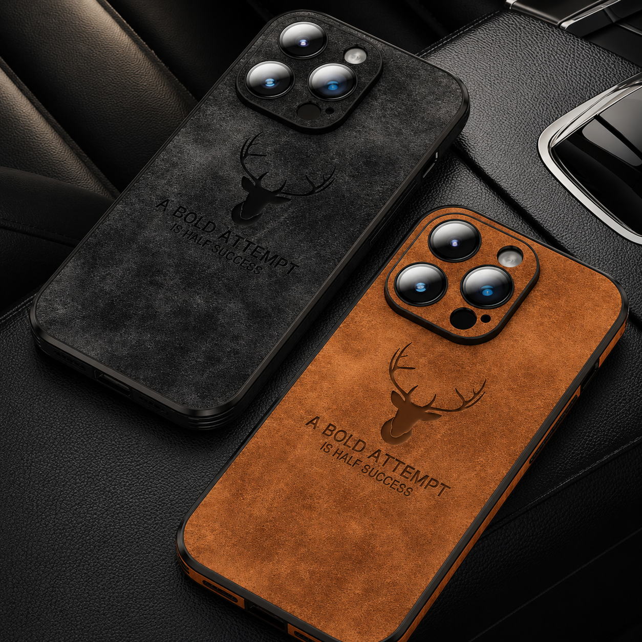 Luxury iPhone Case MagSafe Compatible Genuine Leather Protective Cover Camera Lens Protection Shockproof Vintage Texture Slim Lightweight Design