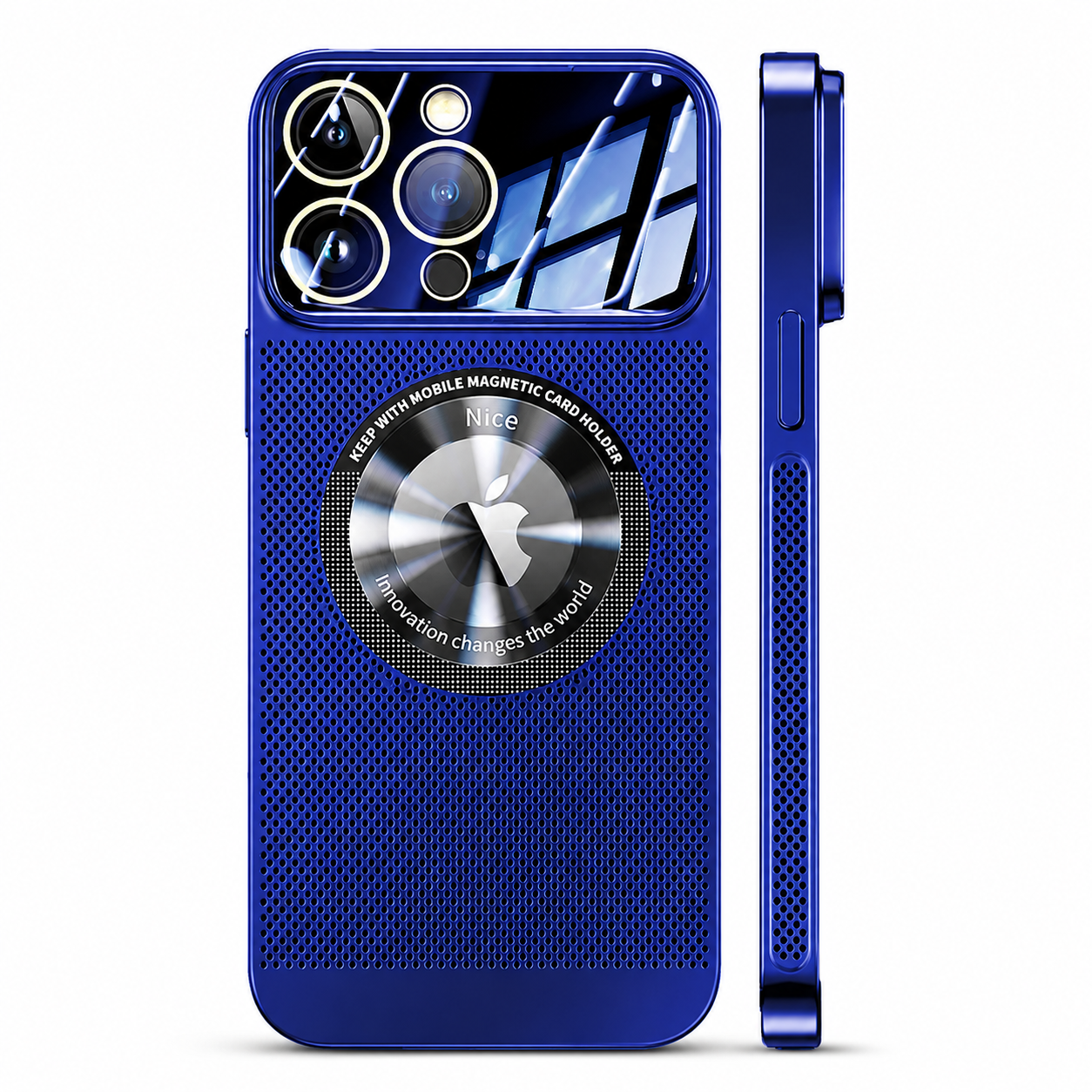 Luxury iPhone Case MagSafe Compatible Heat Dissipation Metal Frame Protective Cover Camera Lens Protection Shockproof Electroplated Slim Design