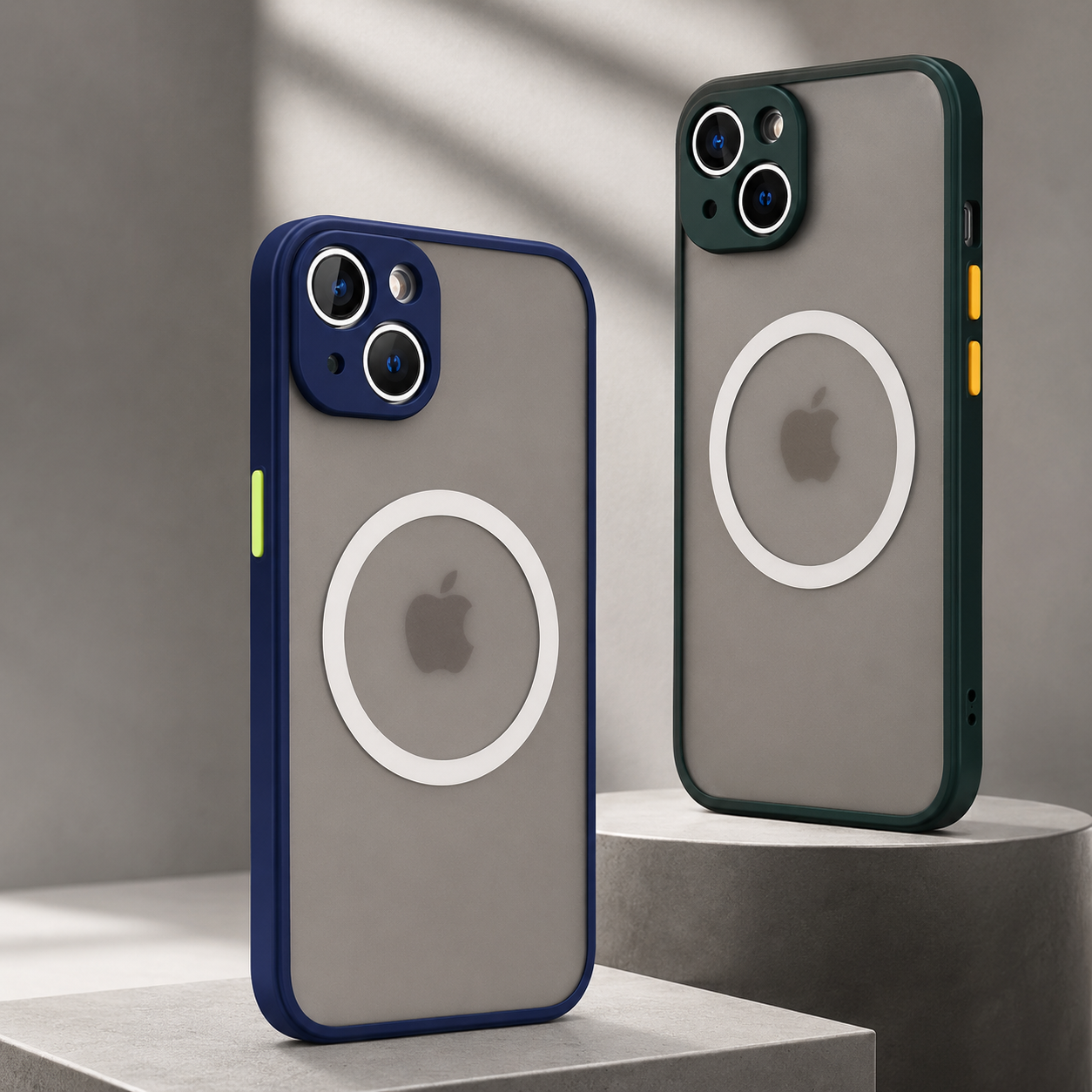Luxury iPhone Case MagSafe Compatible Matte Protective Cover Camera Lens Protection Shockproof Magnetic Design Slim Lightweight Anti Fingerprint