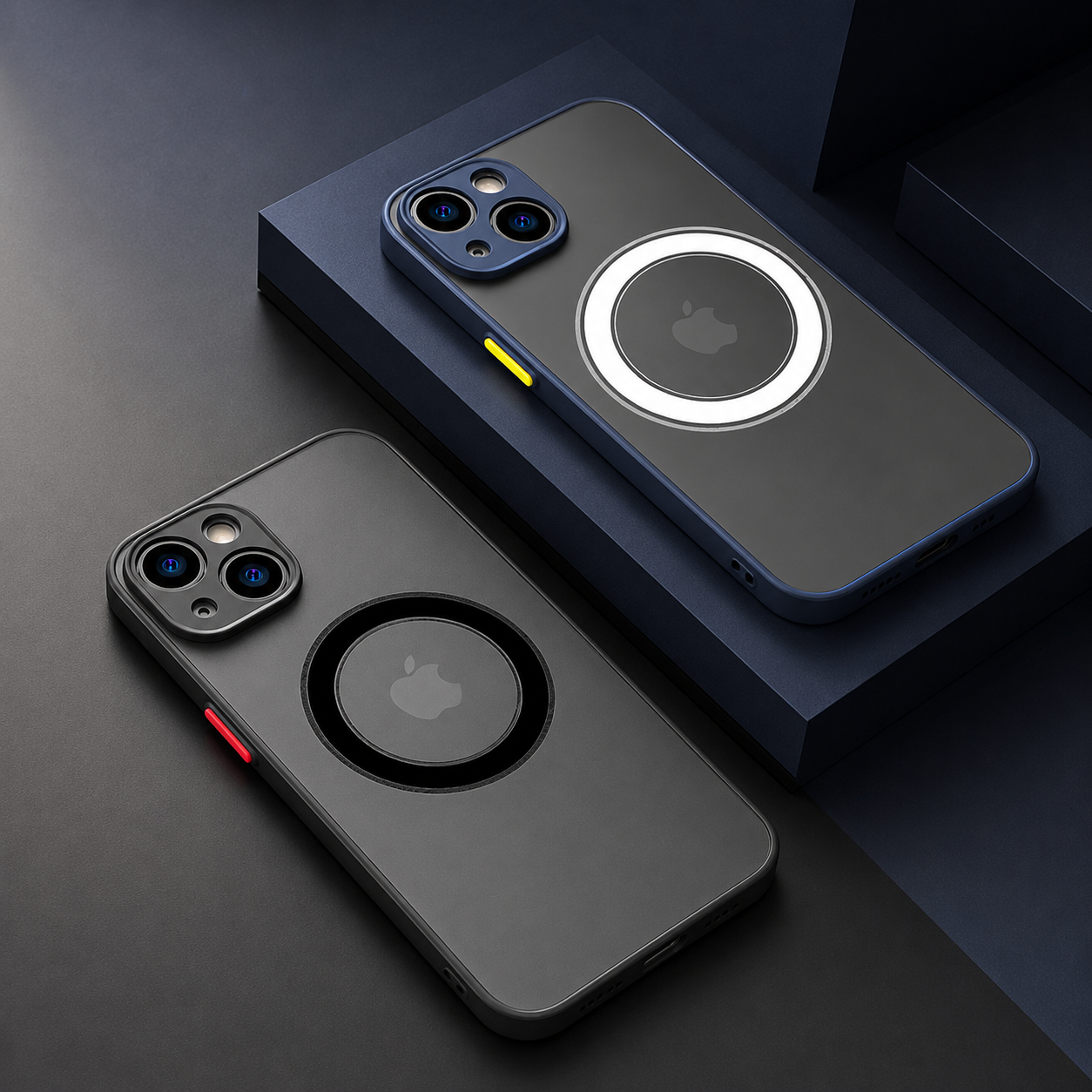 Luxury iPhone Case MagSafe Compatible Matte Protective Cover Camera Lens Protection Shockproof Magnetic Design Slim Lightweight Anti Fingerprint