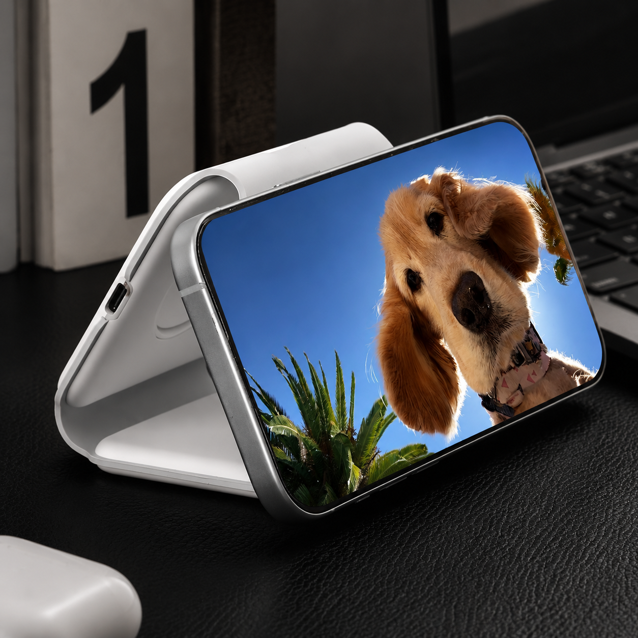 Premium 3 in 1 Wireless Charger Foldable MagSafe Compatible 15W Fast Charging Station Magnetic Portable Charging Dock Stand Phone Watch Earbuds