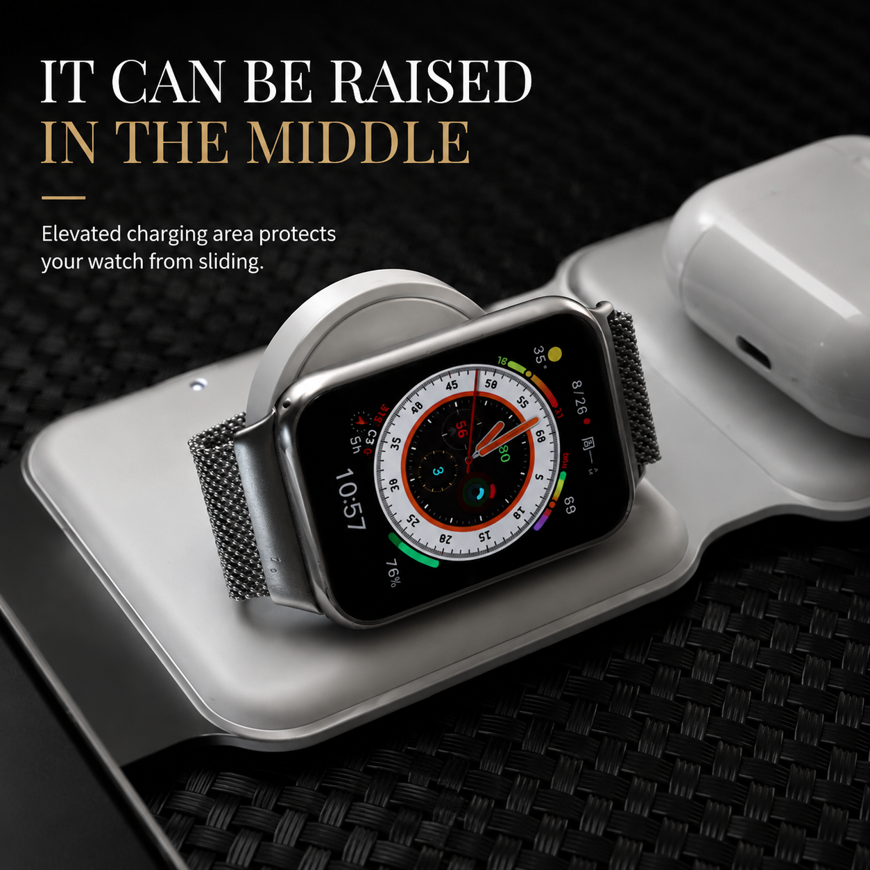 Premium 3 in 1 Wireless Charger Foldable MagSafe Compatible 15W Fast Charging Station Magnetic Portable Charging Dock Stand Phone Watch Earbuds
