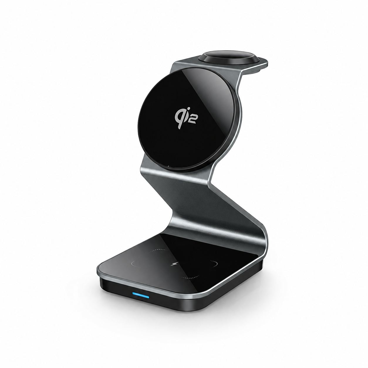 Premium 3 in 1 Wireless Charger Foldable MagSafe Compatible 15W Fast Charging Station Magnetic Portable Charging Dock Stand Phone Watch Earbuds