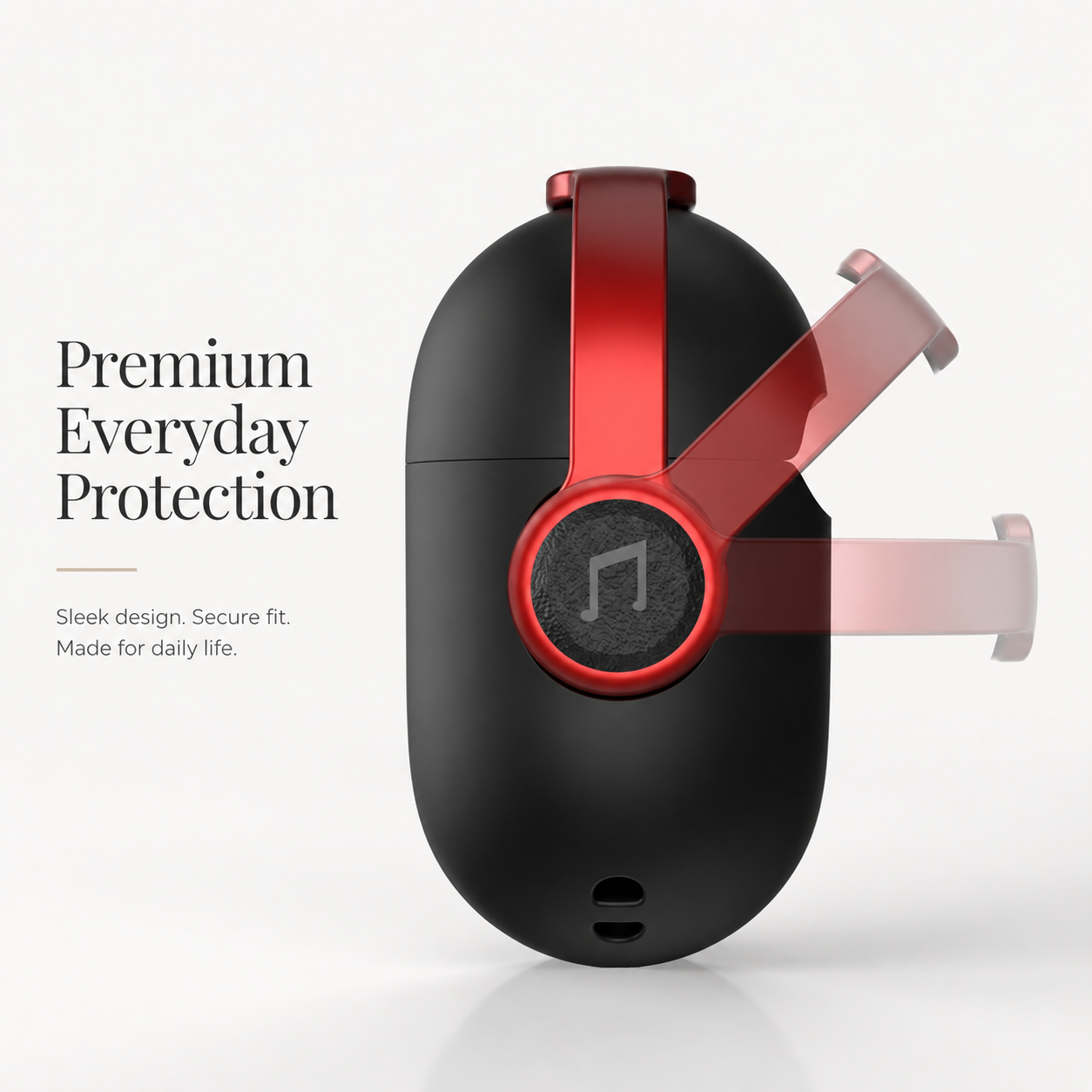 Premium AirPods Case Protective Cover Wireless Charging Compatible Lanyard Strap Shockproof Lightweight Secure Fit Portable Travel Storage Organizer