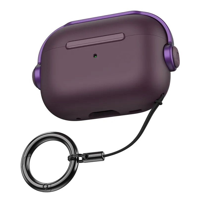 Premium AirPods Case Protective Cover Wireless Charging Compatible Lanyard Strap Shockproof Lightweight Secure Fit Portable Travel Storage Organizer