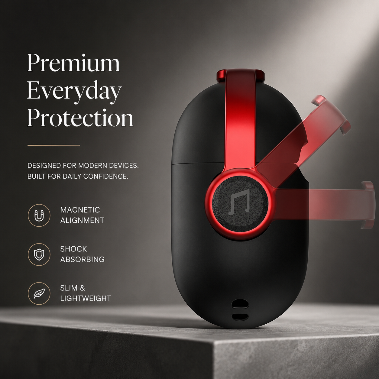 Premium AirPods Case Protective Cover Wireless Charging Compatible Lanyard Strap Shockproof Lightweight Secure Fit Portable Travel Storage Organizer