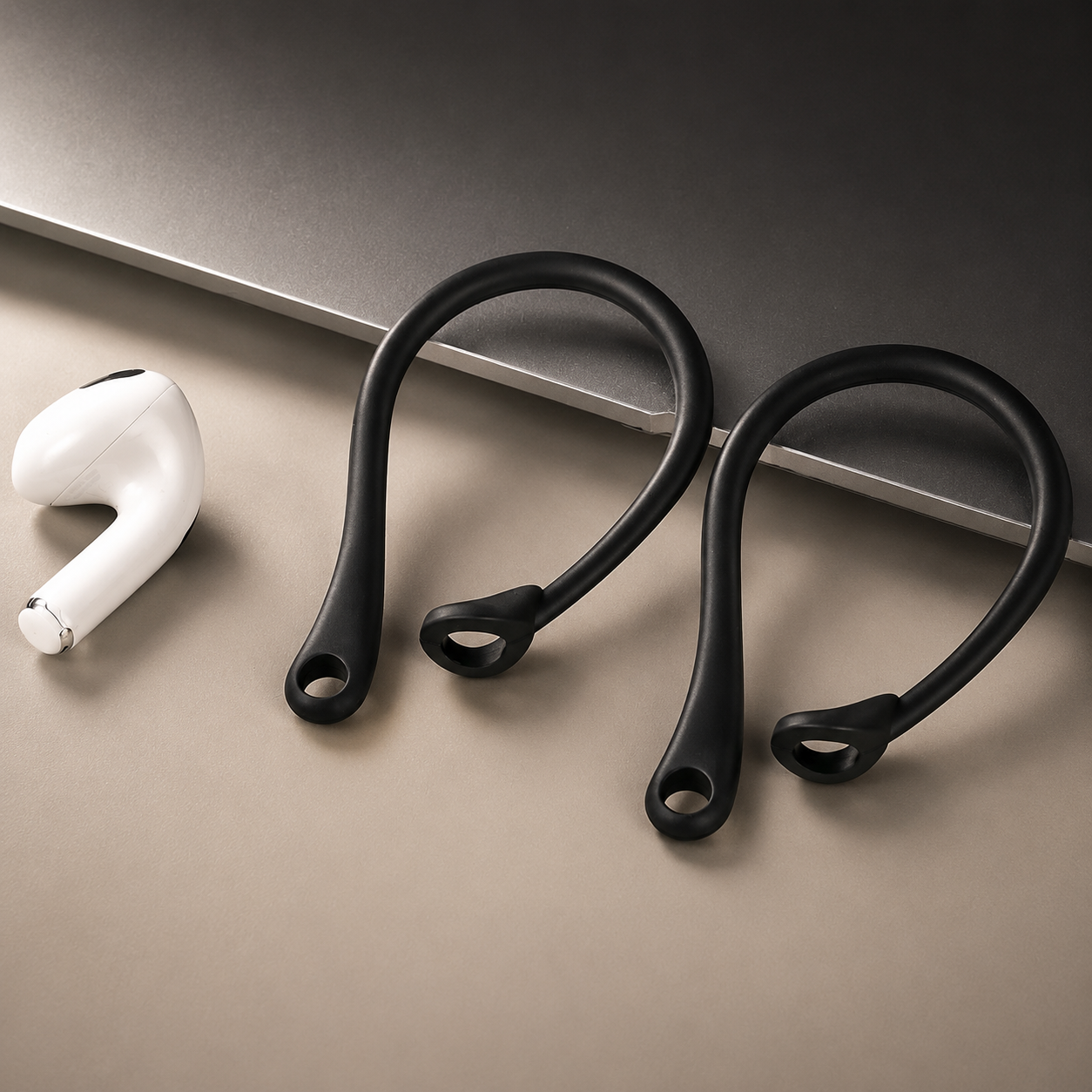 Premium AirPods Ear Hooks Silicone Anti Slip Secure Fit Sports Ear Support Comfortable Wireless Earbud Accessories Workout Stable Lightweight Design