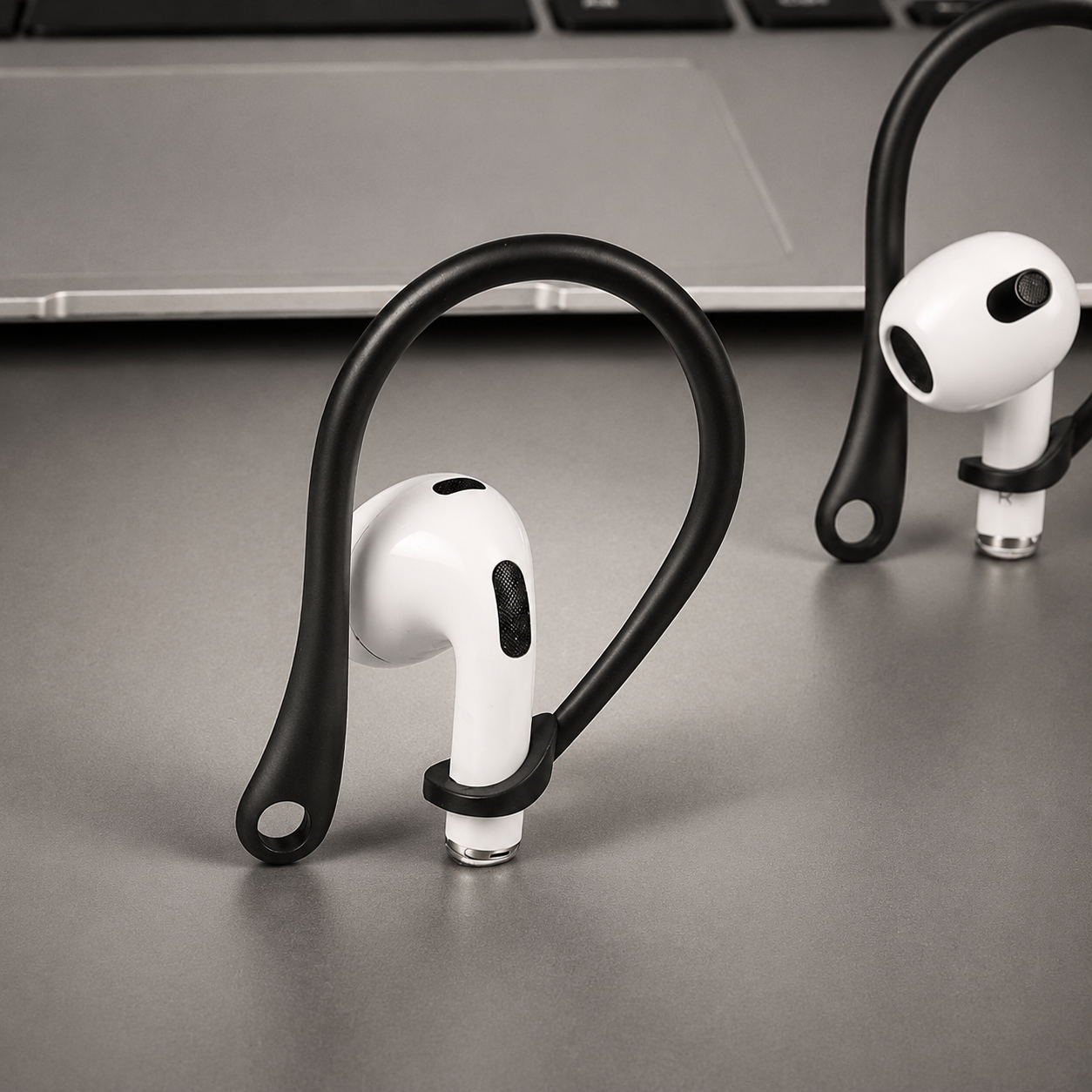 Premium AirPods Ear Hooks Silicone Anti Slip Secure Fit Sports Ear Support Comfortable Wireless Earbud Accessories Workout Stable Lightweight Design
