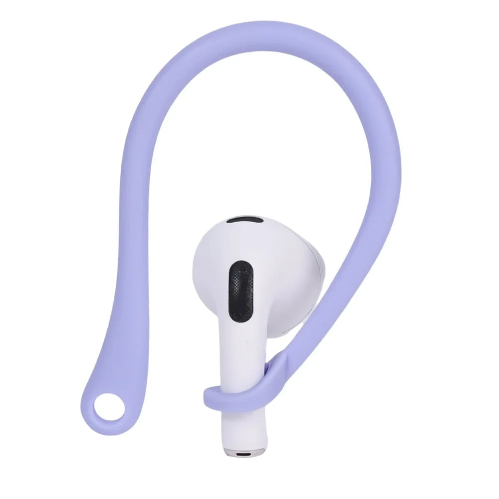 Premium AirPods Ear Hooks Silicone Anti Slip Secure Fit Sports Ear Support Comfortable Wireless Earbud Accessories Workout Stable Lightweight Design