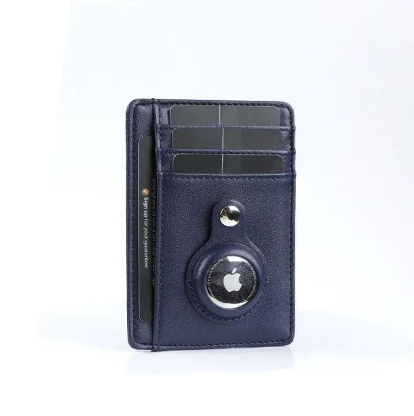 Premium AirTag Wallet Case RFID Blocking Leather Card Holder Slim Magnetic Closure Secure Card Storage ID Credit Travel Slim Protective Design