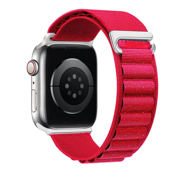 Premium Apple Watch Band Alpine Loop Nylon Strap Adjustable Secure Fit Durable Outdoor Sport Wristband Lightweight Breathable Series Compatible