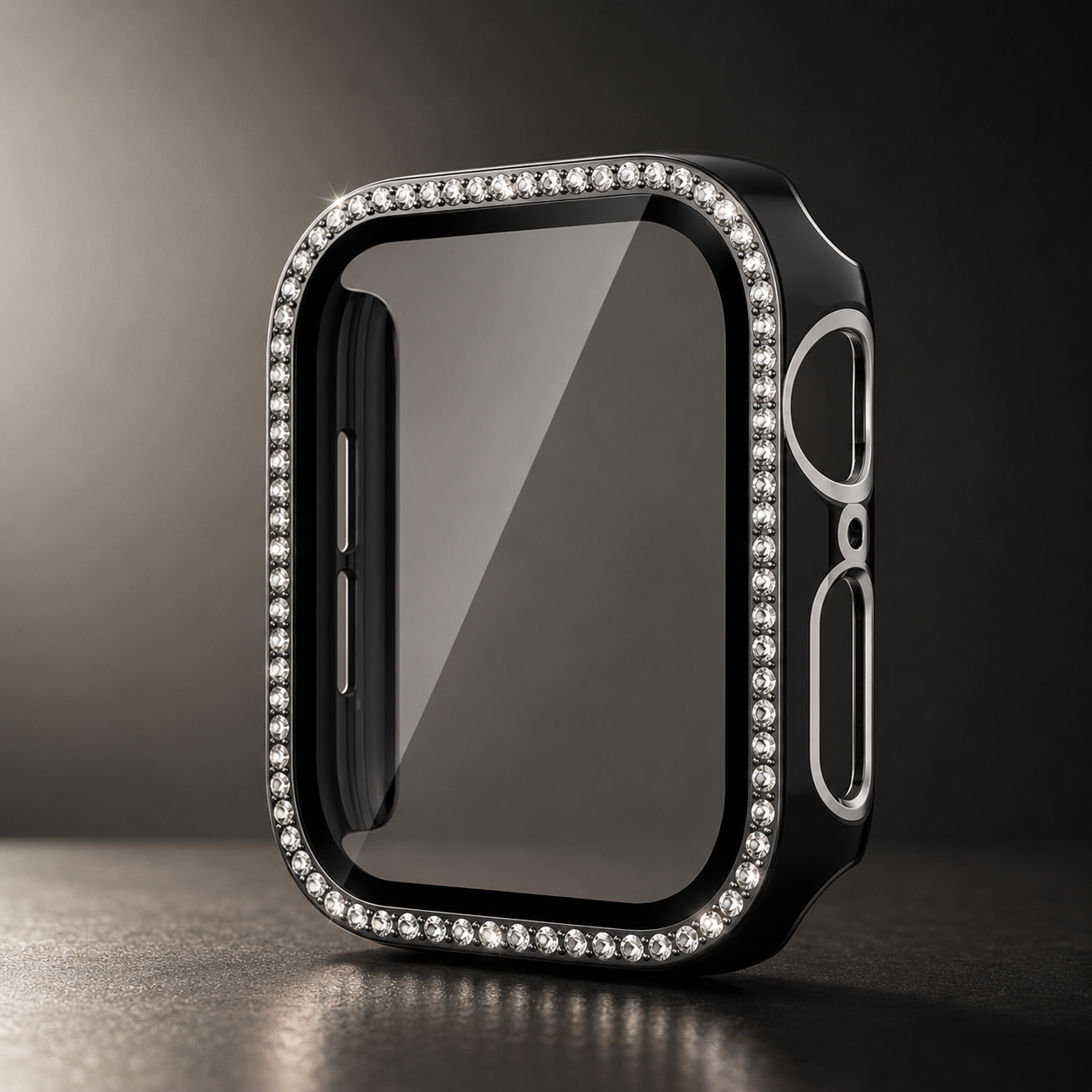 Premium Apple Watch Case Bling Rhinestone Protective Cover Glass Screen Guard Shockproof Luxury Design Slim Frame Scratch Resistant Full Coverage