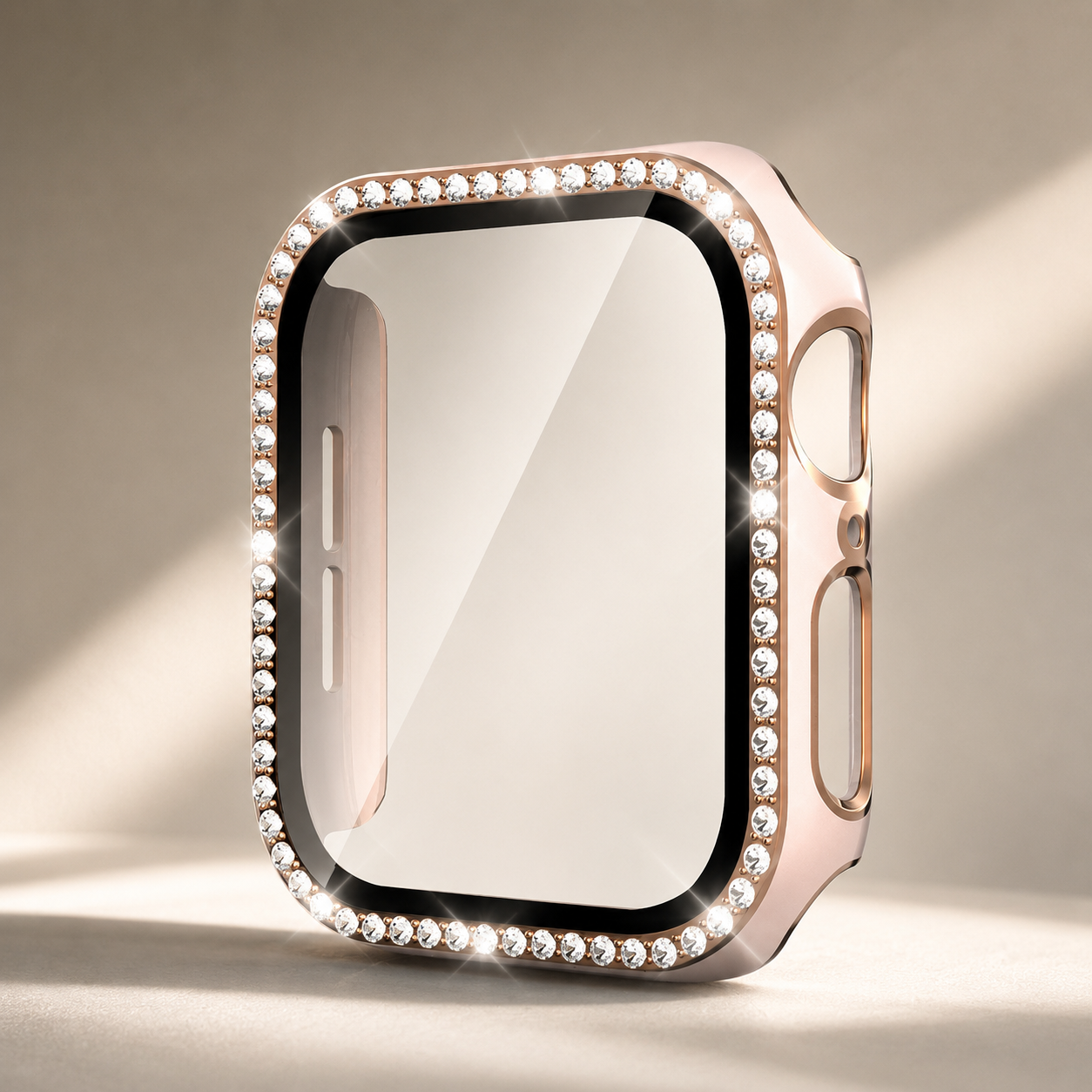 Premium Apple Watch Case Bling Rhinestone Protective Cover Glass Screen Guard Shockproof Luxury Design Slim Frame Scratch Resistant Full Coverage