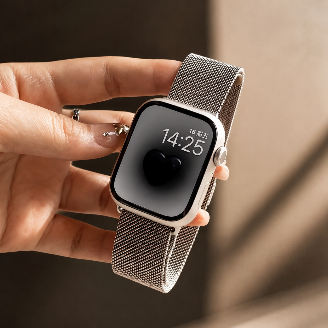 Premium Apple Watch Milanese Loop Band Stainless Steel Mesh Strap Breathable Adjustable Elegant Wristband for Ultra Series Models 38mm 40mm 41mm 42mm 44mm 45mm 49mm