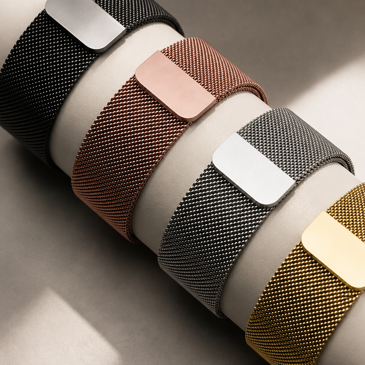Premium Apple Watch Milanese Loop Band Stainless Steel Mesh Strap Breathable Adjustable Elegant Wristband for Ultra Series Models 38mm 40mm 41mm 42mm 44mm 45mm 49mm