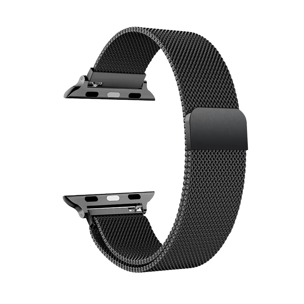 Premium Apple Watch Milanese Loop Band Stainless Steel Mesh Strap Breathable Adjustable Elegant Wristband for Ultra Series Models 38mm 40mm 41mm 42mm 44mm 45mm 49mm