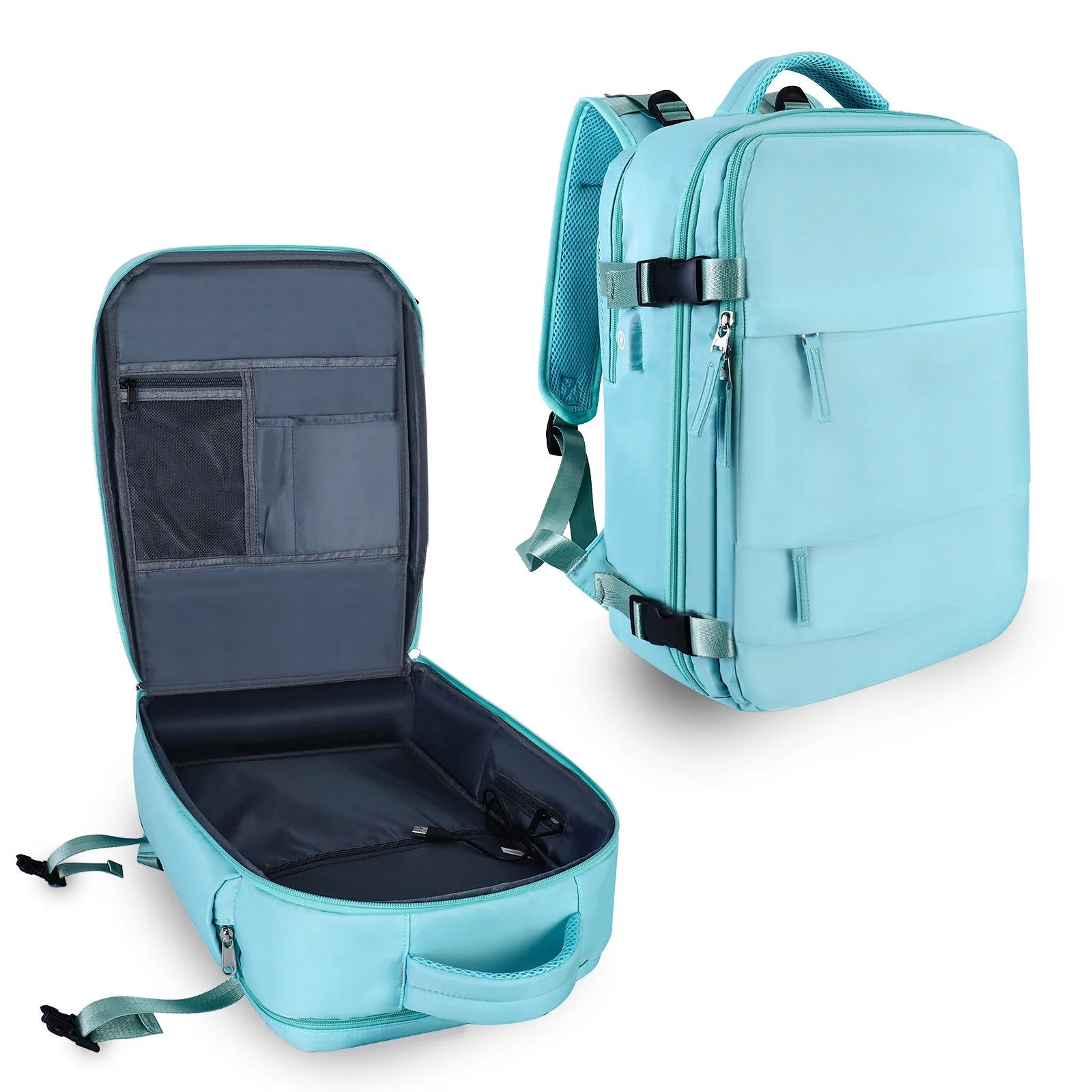 Premium Laptop Backpack Waterproof Expandable USB Charging Business Travel Bag Large Capacity Anti Theft Storage 17 Inch Compatible Organizer