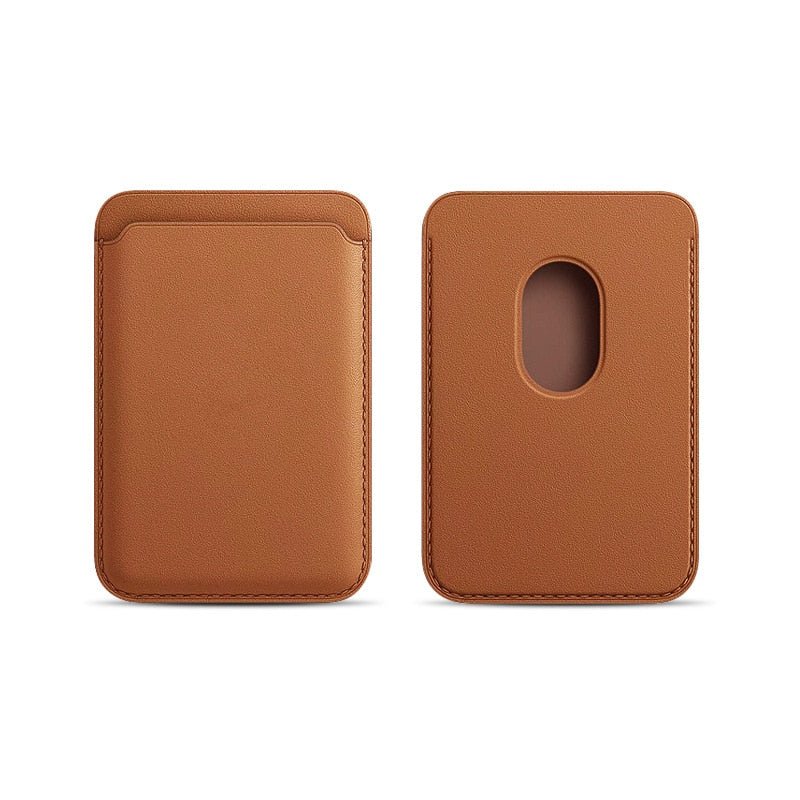 Premium MagSafe Wallet Magnetic Card Holder Leather Case Slim Detachable Phone Wallet Secure Card Storage RFID Compatible Minimal Travel Design