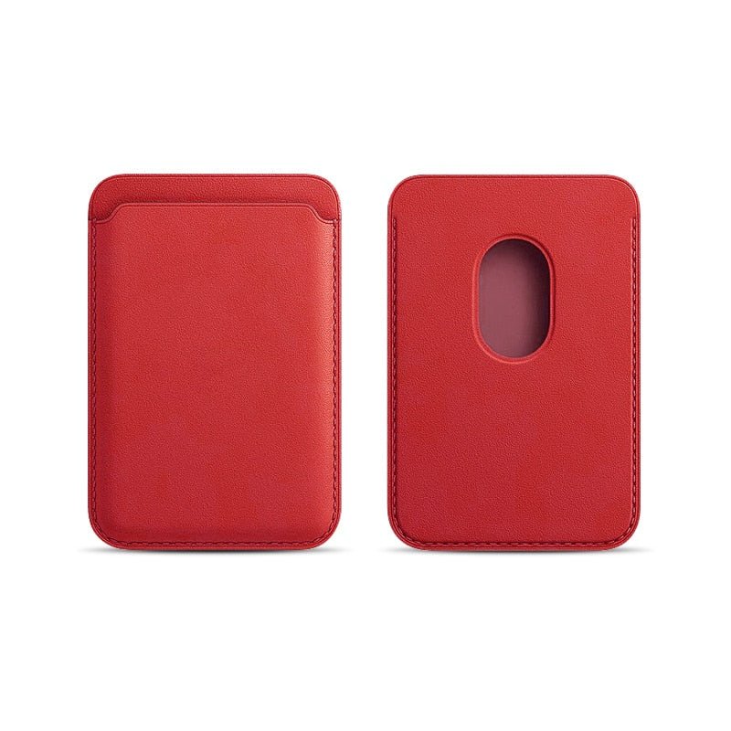Premium MagSafe Wallet Magnetic Card Holder Leather Case Slim Detachable Phone Wallet Secure Card Storage RFID Compatible Minimal Travel Design