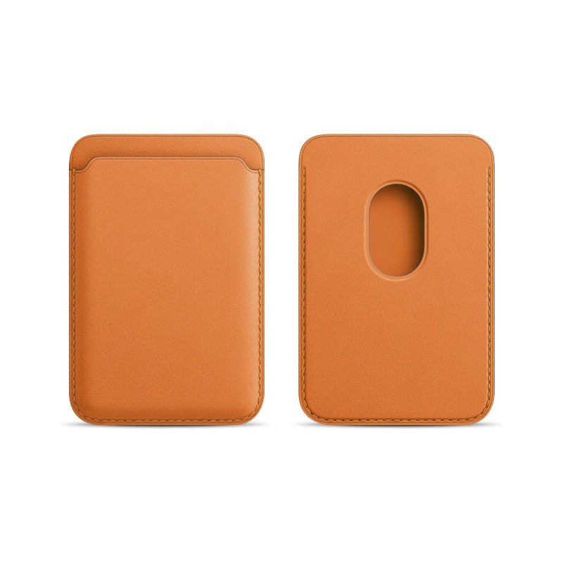 Premium MagSafe Wallet Magnetic Card Holder Leather Case Slim Detachable Phone Wallet Secure Card Storage RFID Compatible Minimal Travel Design