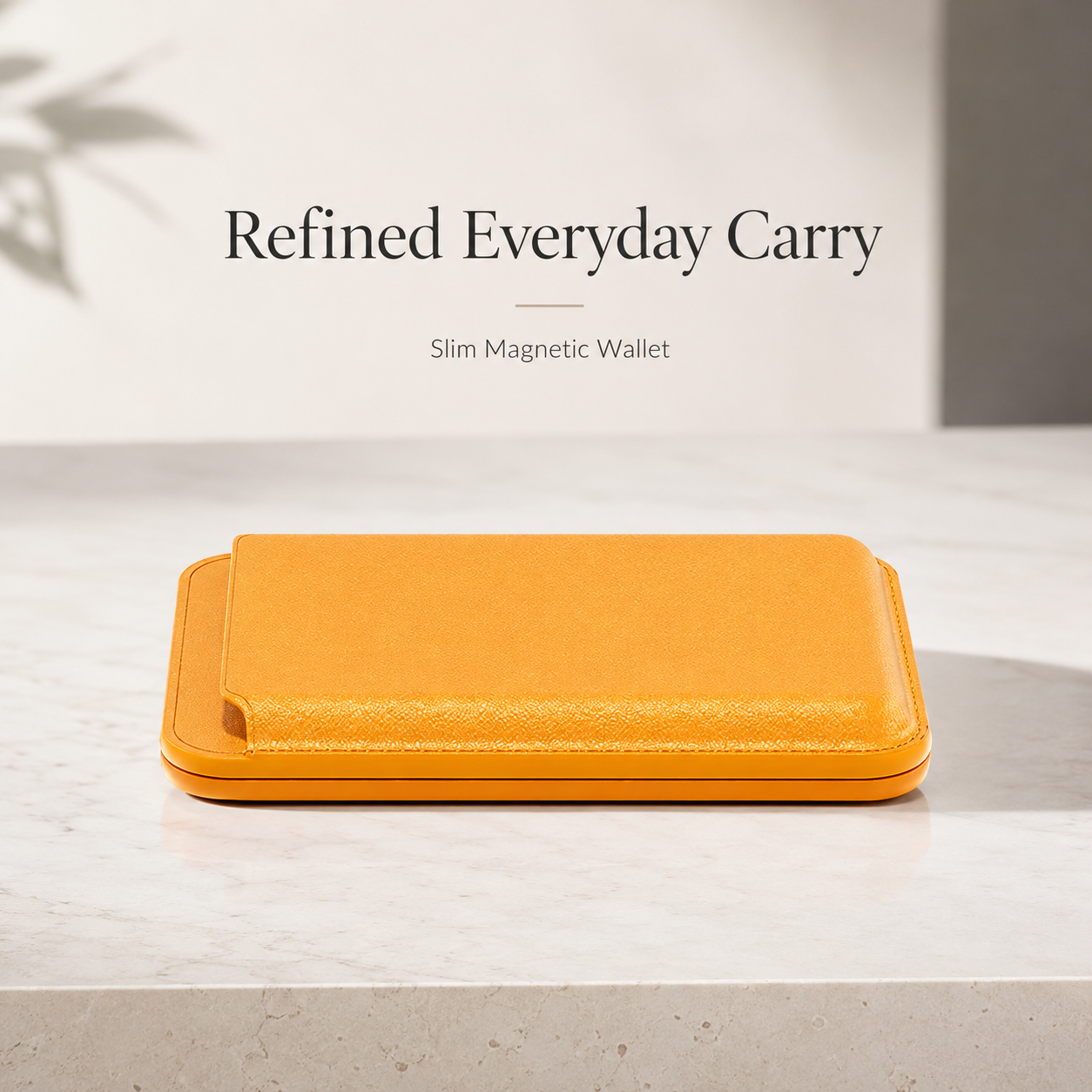 Premium MagSafe Wallet Magnetic Card Holder Leather Case Slim Detachable Phone Wallet Secure Card Storage RFID Compatible Minimal Travel Design