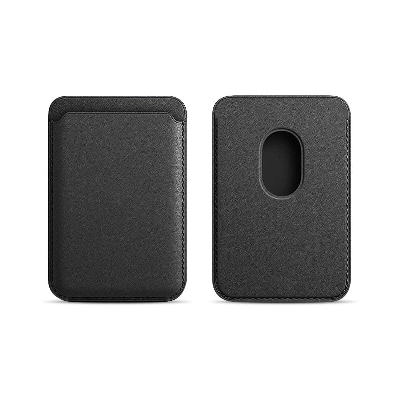 Premium MagSafe Wallet Magnetic Card Holder Leather Case Slim Detachable Phone Wallet Secure Card Storage RFID Compatible Minimal Travel Design