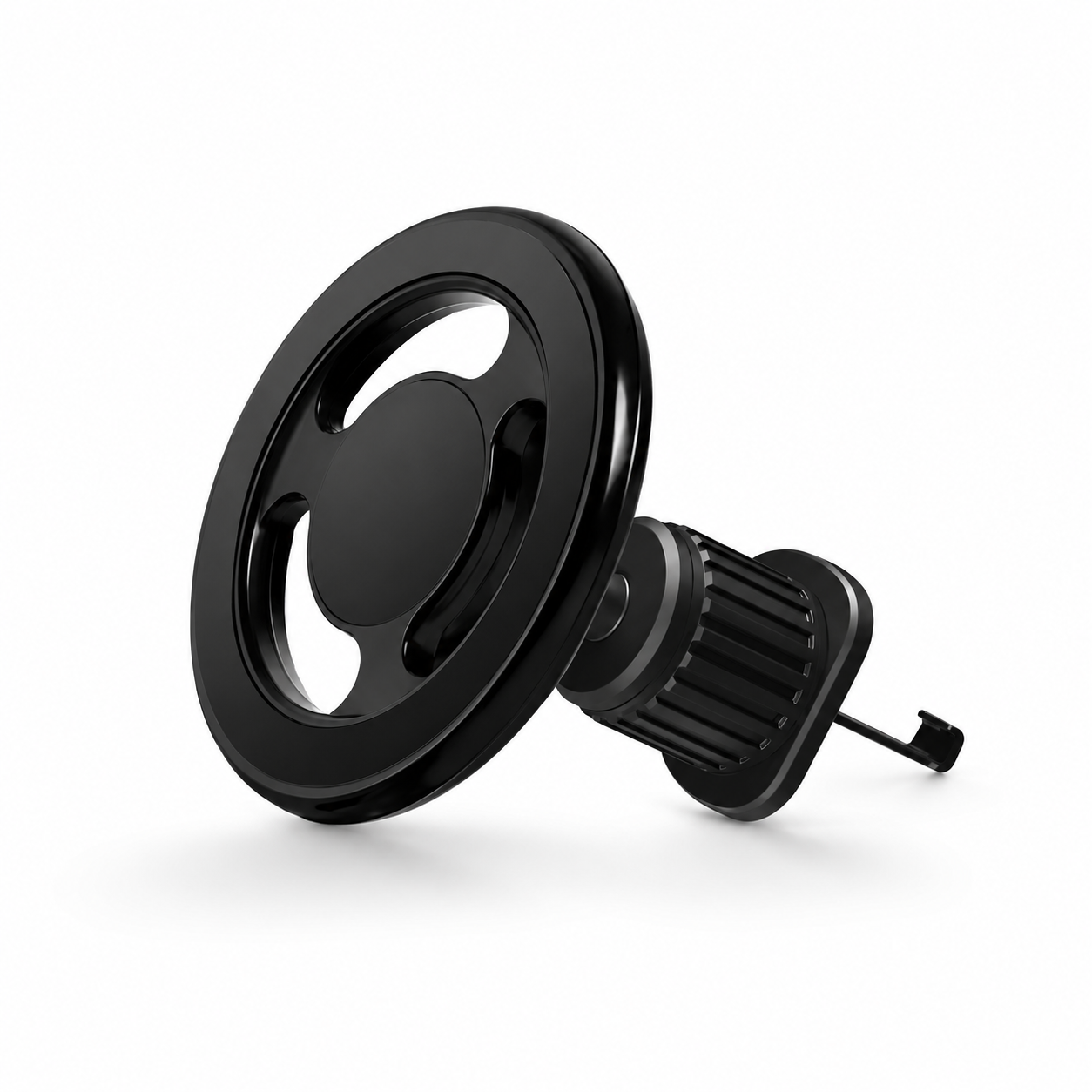 Premium Magnetic Car Charger Stand 15W Wireless Charging Mount 360 Rotation Foldable Metal Holder Fast Power Delivery Secure Dashboard Design