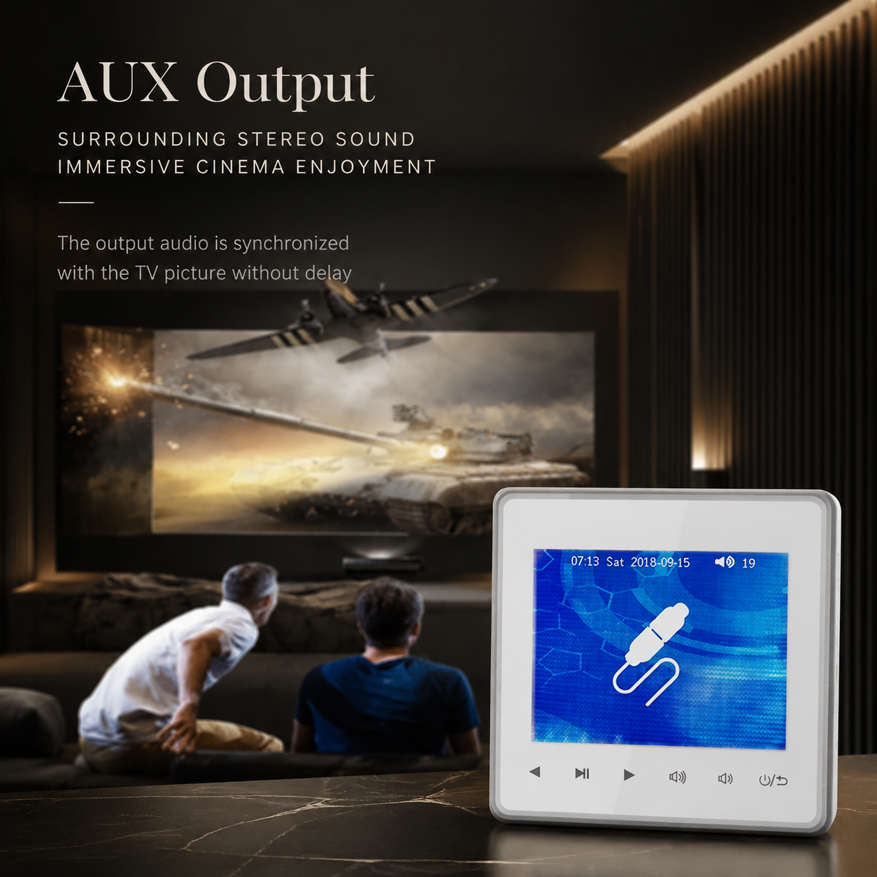 Premium Mini Bluetooth Speaker Amplifier HD Display Stereo Sound System FM AUX Wireless Audio Center Portable Home Entertainment Desktop Music Player
