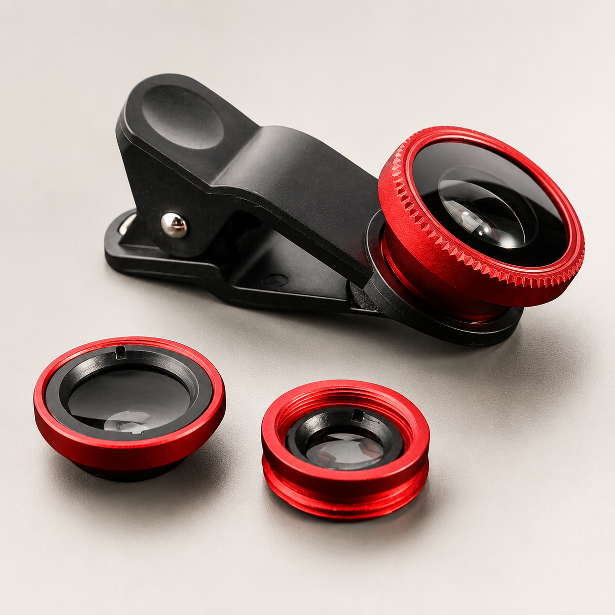 Premium Phone Camera Lens Kit 3 in 1 Fisheye Wide Angle Macro Clip On Smartphone Photography Set Universal Mount Creative Imaging Accessory Pro