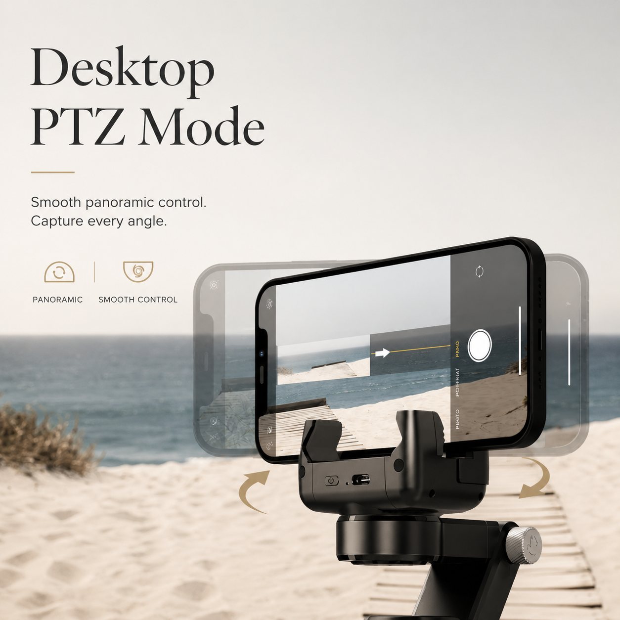 Premium Phone Gimbal Stabilizer 360 Rotation Selfie Stick Tripod Bluetooth Remote Smartphone Video Stabilizer Foldable Vlogging Photography Tool