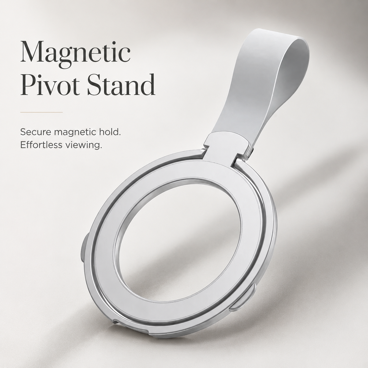 Premium Phone Ring Holder MagSafe Compatible Magnetic Grip Strap Stand Detachable Smartphone Holder Secure Grip Kickstand Portable Design Accessory