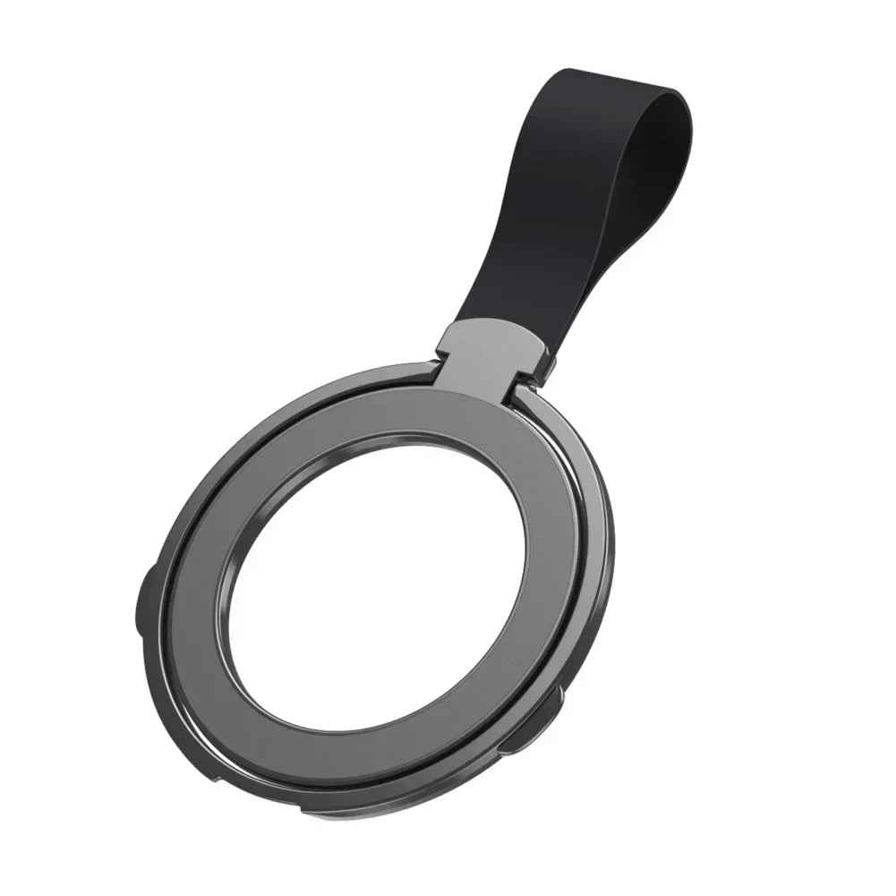 Premium Phone Ring Holder MagSafe Compatible Magnetic Grip Strap Stand Detachable Smartphone Holder Secure Grip Kickstand Portable Design Accessory
